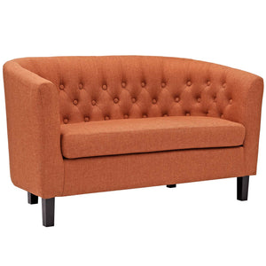 ModwayModway Prospect 2 Piece Upholstered Fabric Loveseat and Armchair Set EEI-3148 EEI-3148-ORA-SET- BetterPatio.com