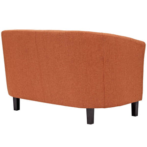 ModwayModway Prospect 2 Piece Upholstered Fabric Loveseat and Armchair Set EEI-3148 EEI-3148-ORA-SET- BetterPatio.com