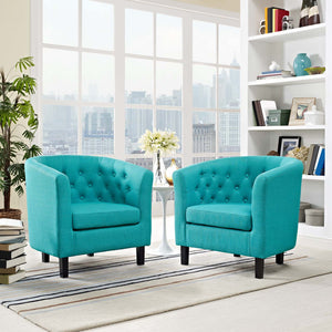 ModwayModway Prospect 2 Piece Upholstered Fabric Armchair Set EEI-3150 EEI-3150-PUR-SET- BetterPatio.com