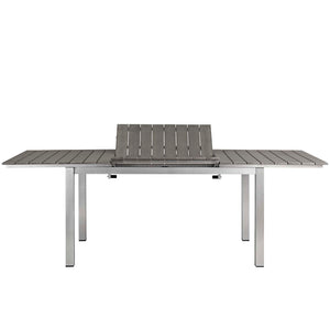 Modway Shore 9 Piece Outdoor Patio Aluminum Outdoor Dining Set EEI-3202 - BetterPatio.com