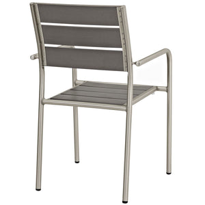 Modway Shore Dining Chair Outdoor Patio Aluminum Set of 2 EEI-3203 - BetterPatio.com