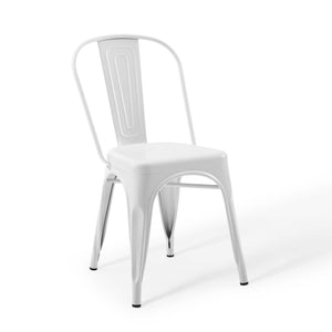 ModwayModway Promenade Bistro Dining Side Chair Set of 2 EEI-3859 EEI-3859-WHI- BetterPatio.com