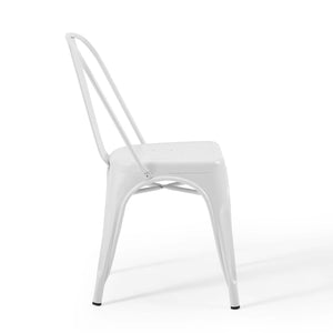 ModwayModway Promenade Bistro Dining Side Chair Set of 2 EEI-3859 EEI-3859-WHI- BetterPatio.com