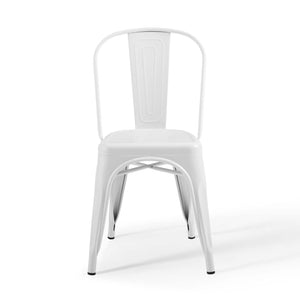 ModwayModway Promenade Bistro Dining Side Chair Set of 2 EEI-3859 EEI-3859-WHI- BetterPatio.com