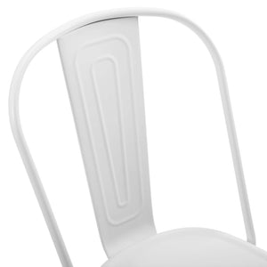 ModwayModway Promenade Bistro Dining Side Chair Set of 2 EEI-3859 EEI-3859-WHI- BetterPatio.com