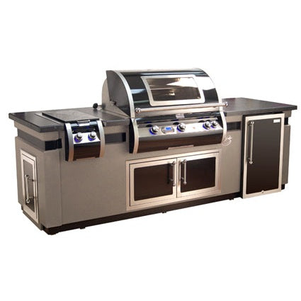 Fire Magic Black Diamond 9 Ft. Customizable BBQ Island  - DH790-SMR-108BA - BetterPatio.com