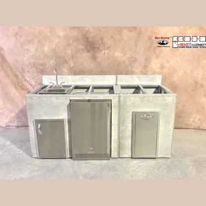 6.5 Foot DIY Linear Outdoor Kitchen with Blaze Appliances // BetterPatio.com