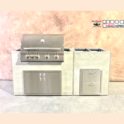 6.5 Foot DIY Linear Outdoor Kitchen with Blaze Appliances // BetterPatio.com