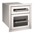 Fire Magic Black Diamond Double Drawer 53802HSC