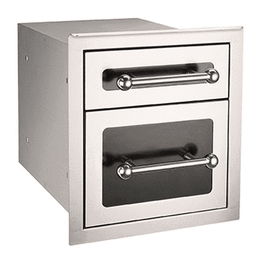 Fire Magic Black Diamond Double Drawer 53802HSC