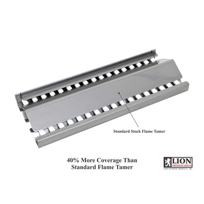 Lion Premium Ceramic Heat Tubes with Vented Flame Tamer Tray - flame tamer detail