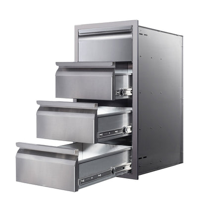 Memphis Wood Fire Grills Four Drawer Stack 15 inch - BetterPatio.com