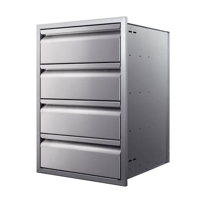 Memphis Wood Fire Grills Four Drawer Stack 21 inch - BetterPatio.com