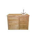 Haggard Rustic Goods Barn Wood Outdoor Bar With Sink