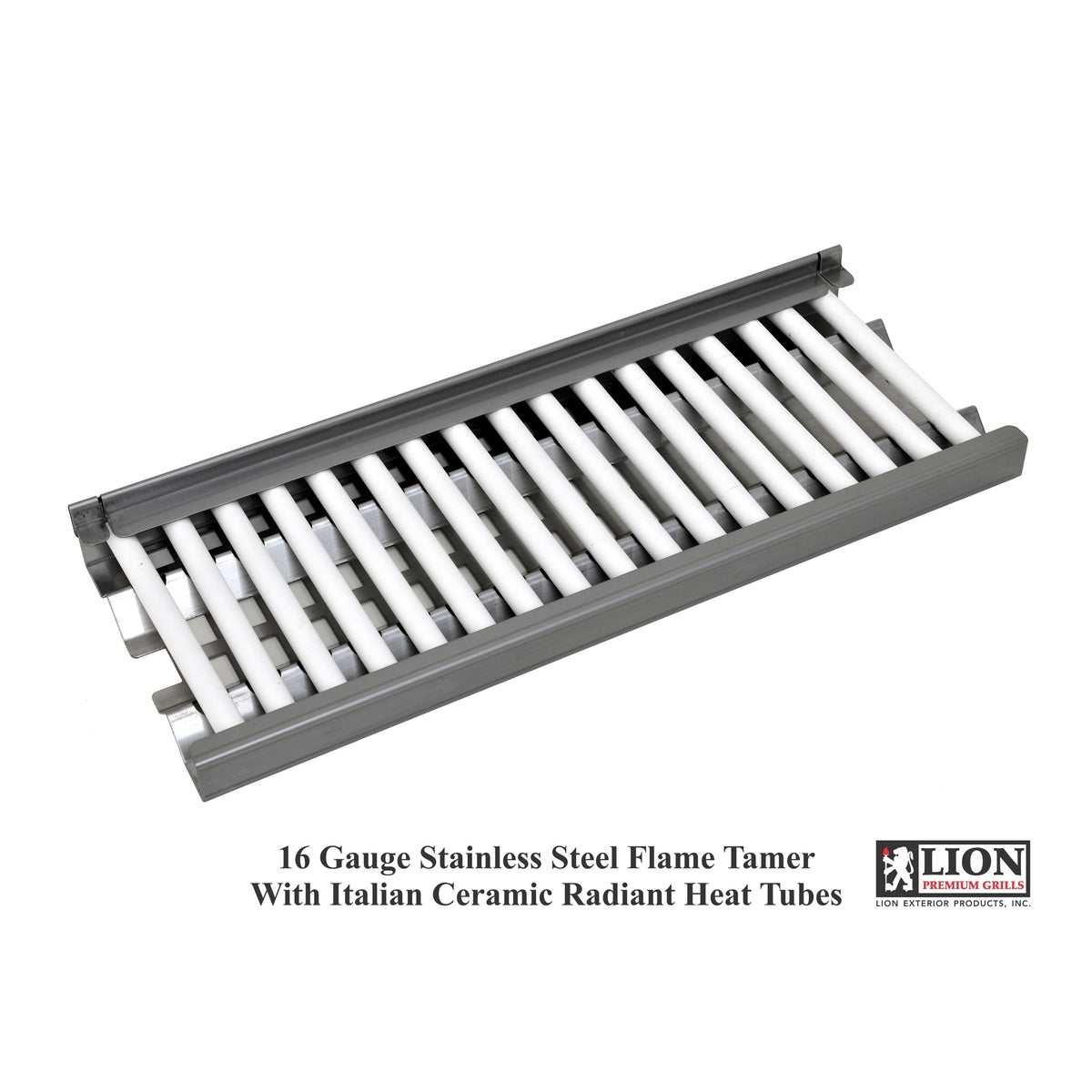 Lion Premium Ceramic Heat Tubes with Vented Flame Tamer Tray
