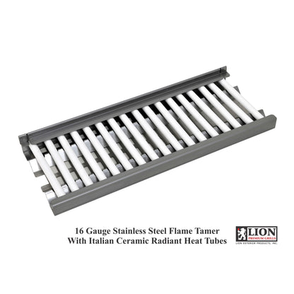 Lion Premium Ceramic Heat Tubes with Vented Flame Tamer Tray
