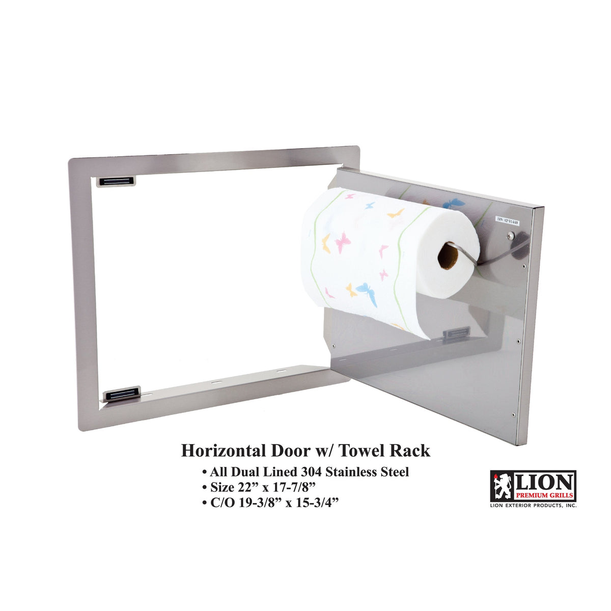 Horizontal Doors with Towel Rack