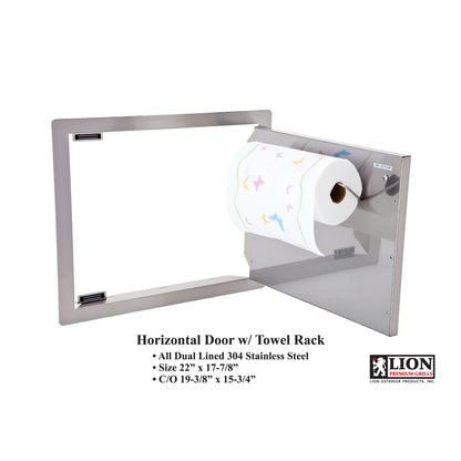 Horizontal Doors with Towel Rack