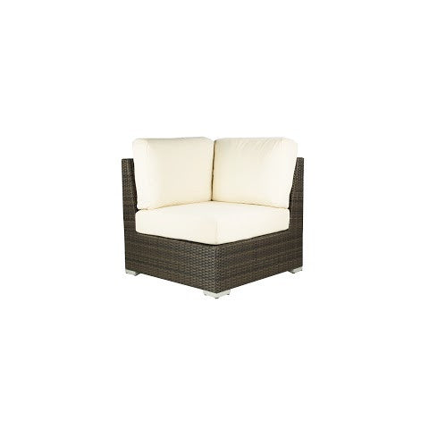 Source Furniture Lucaya Corner Sectional Square, Espresso - BetterPatio.com