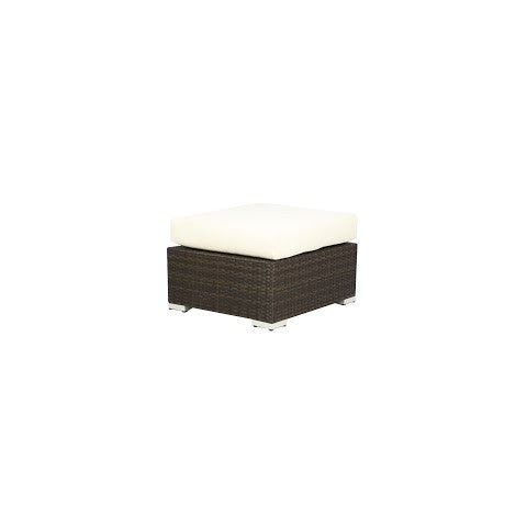Source Furniture Lucaya Ottoman, Espresso - BetterPatio.com
