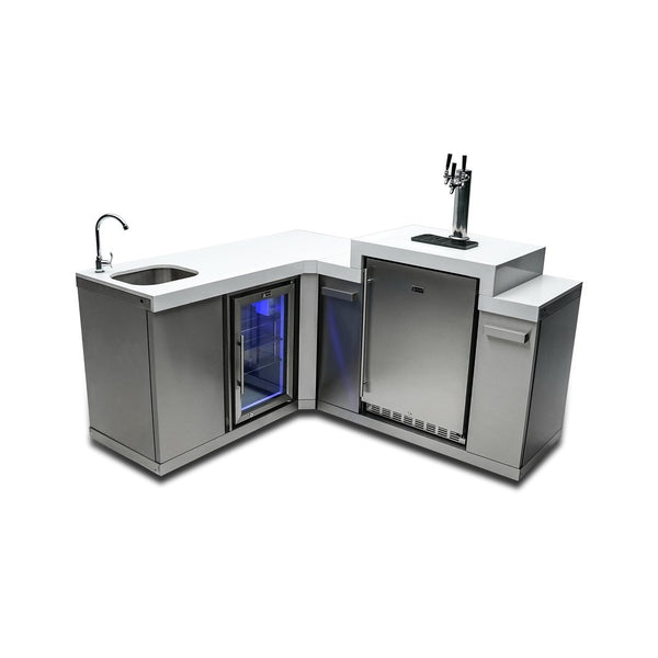 Mont Alpi LShaped Beverage Center with Kegerator