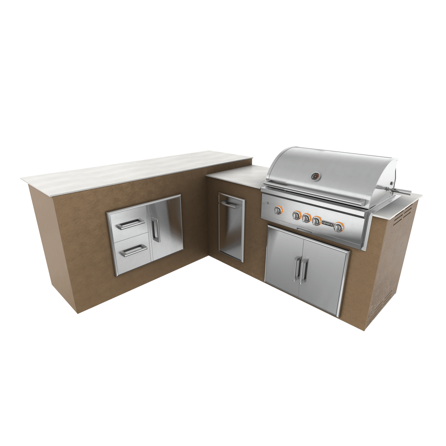 Rubbed Bronze, Double Access Doors - Left, 36" Coyote S Series Grill - Liquid Propane, 36" Coyote S Series Grill - Natural Gas