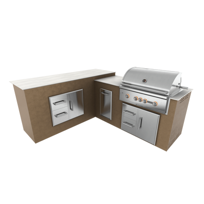 Rubbed Bronze, Drawer Door Storage - Left, 36" Coyote S Series Grill - Liquid Propane, 36" Coyote S Series Grill - Natural Gas