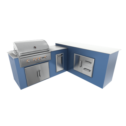 Navy Marine, Double Access Doors - Right, 36" Coyote S Series Grill - Liquid Propane, 36" Coyote S Series Grill - Natural Gas