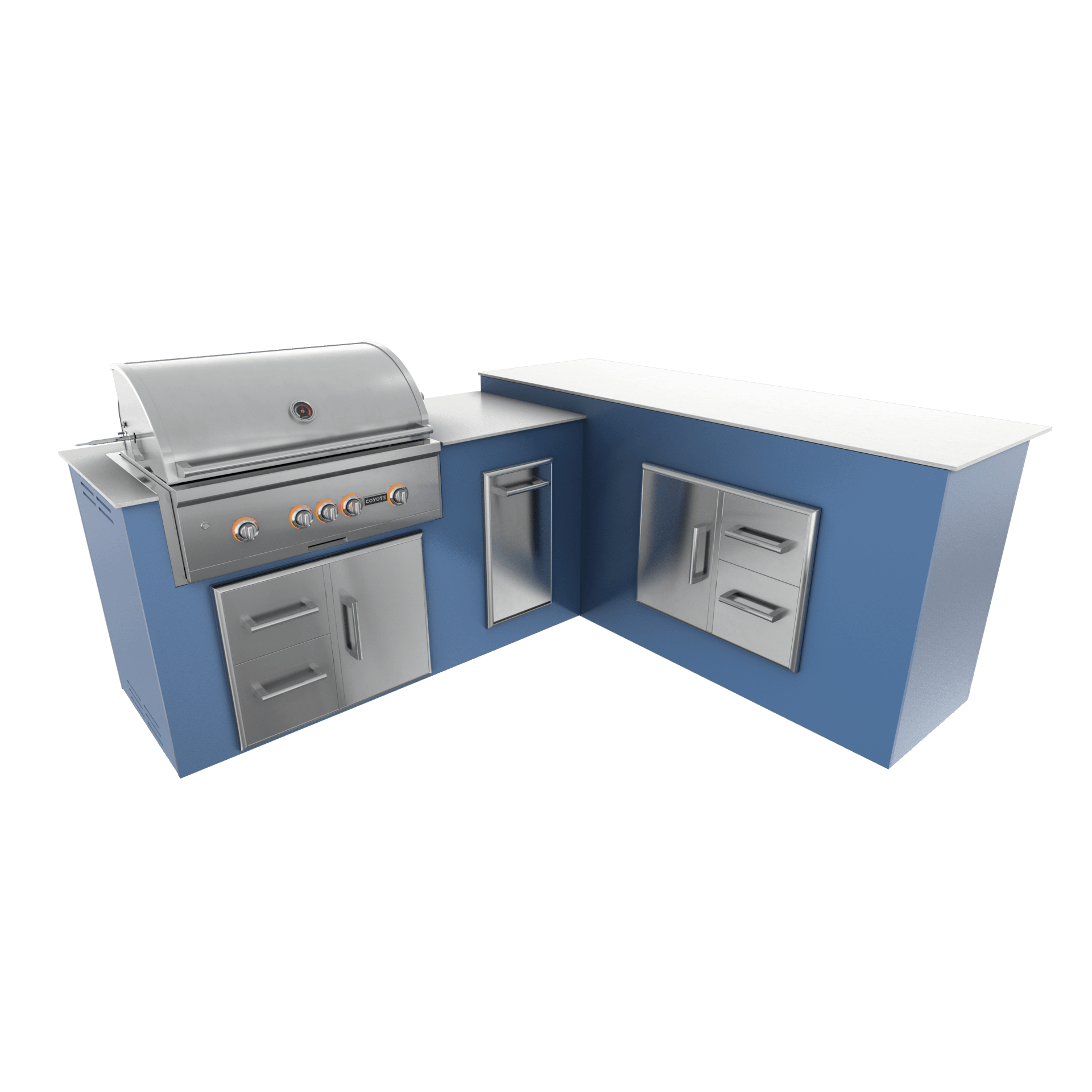 Navy Marine, Drawer Door Storage - Right, 36" Coyote S Series Grill - Liquid Propane, 36" Coyote S Series Grill - Natural Gas