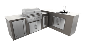 Nordic Gray, Double Access Doors - Right, 36" Coyote C Series Grill - Liquid Propane, 36" Coyote C Series Grill - Natural Gas