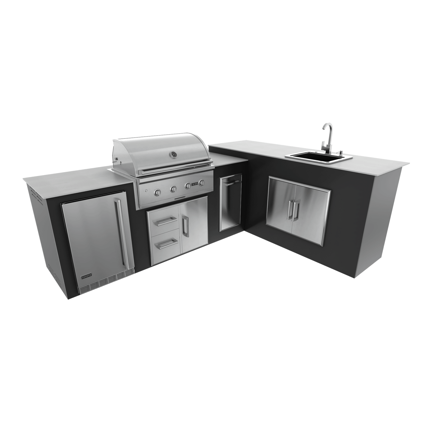 Pitch Black, Drawer Door Storage - Right, 36" Coyote C Series Grill - Liquid Propane, 36" Coyote C Series Grill - Natural Gas