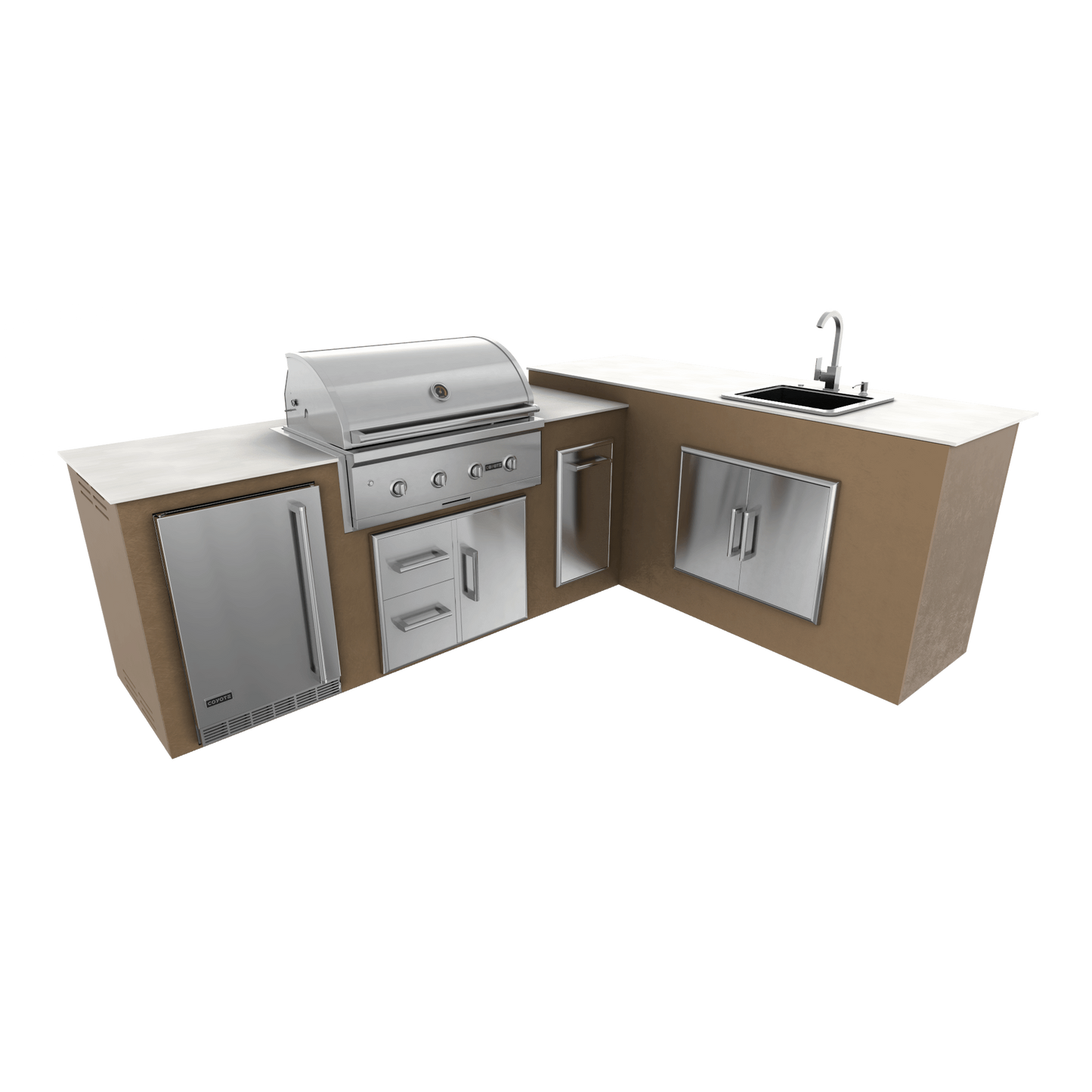Rubbed Bronze, Drawer Door Storage - Right, 36" Coyote C Series Grill - Liquid Propane, 36" Coyote C Series Grill - Natural Gas