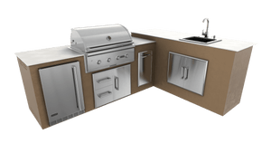 Rubbed Bronze, Drawer Door Storage - Right, 36" Coyote C Series Grill - Liquid Propane, 36" Coyote C Series Grill - Natural Gas