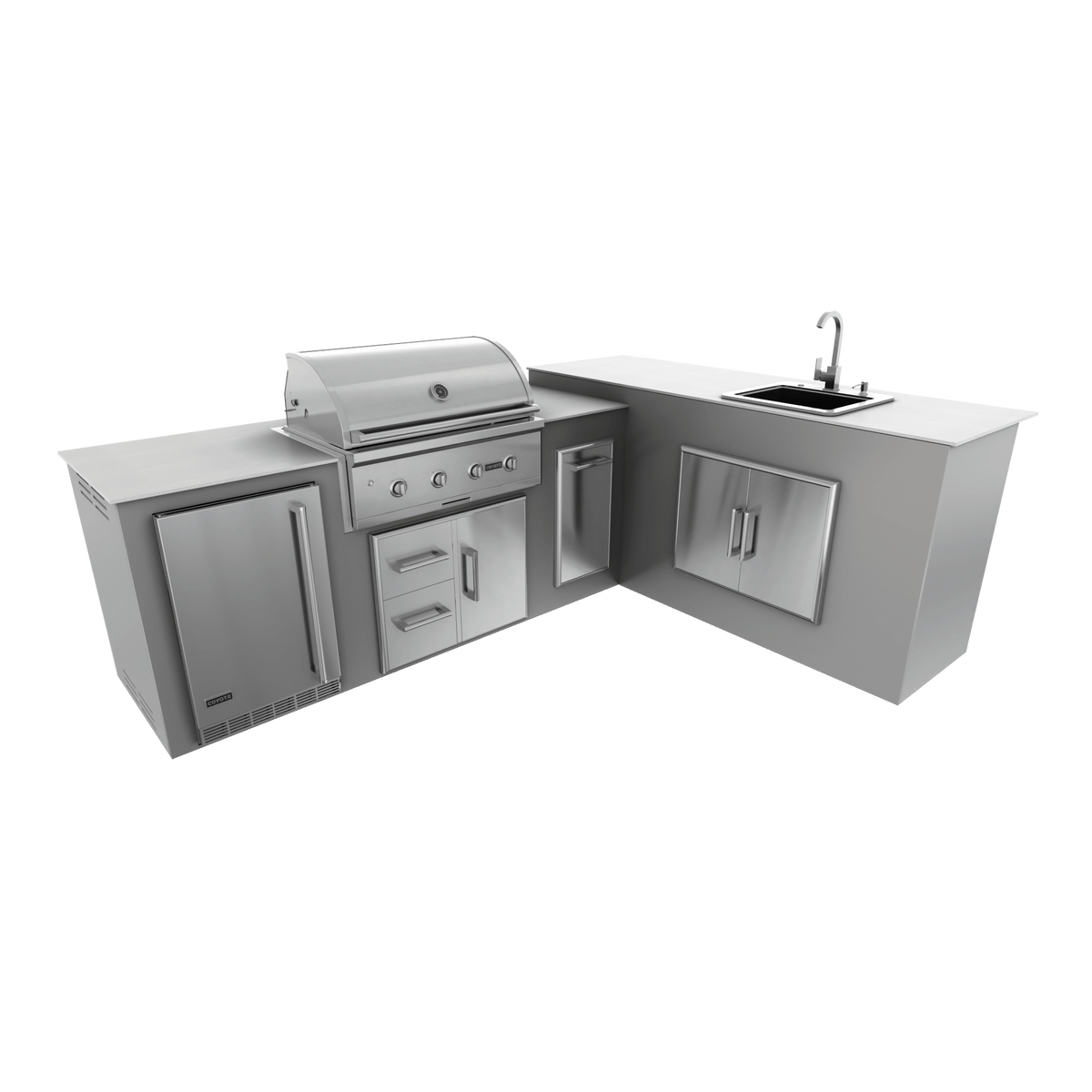 Steel Gray, Drawer Door Storage - Right, 36" Coyote C Series Grill - Liquid Propane, 36" Coyote C Series Grill - Natural Gas