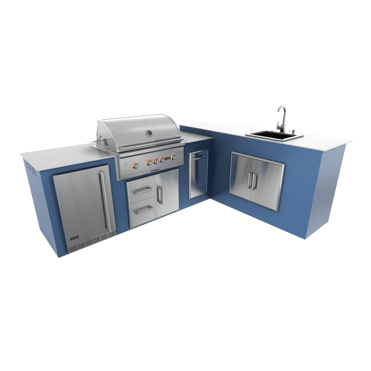Navy Marine, Drawer Door Storage - Right, 36" Coyote S Series Grill - Liquid Propane, 36" Coyote S Series Grill - Natural Gas