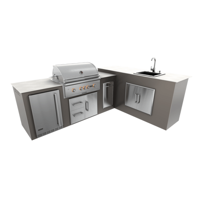 Nordic Gray, Drawer Door Storage - Right, 36" Coyote S Series Grill - Liquid Propane, 36" Coyote S Series Grill - Natural Gas