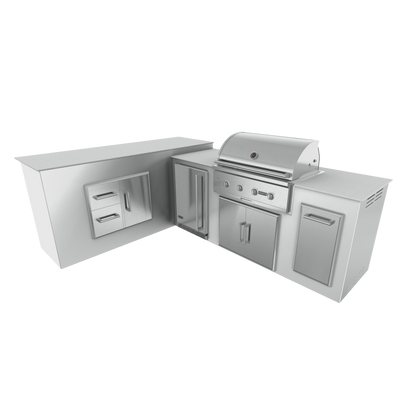 Pure White, Double Access Doors - Left, 36" Coyote C Series Grill - Liquid Propane, 36" Coyote C Series Grill - Natural Gas