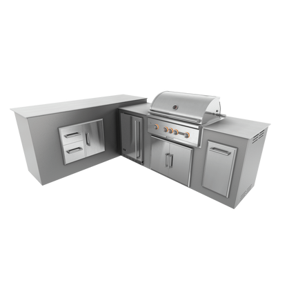Steel Gray, Double Access Doors - Left, 36" Coyote S Series Grill - Liquid Propane, 36" Coyote S Series Grill - Natural Gas