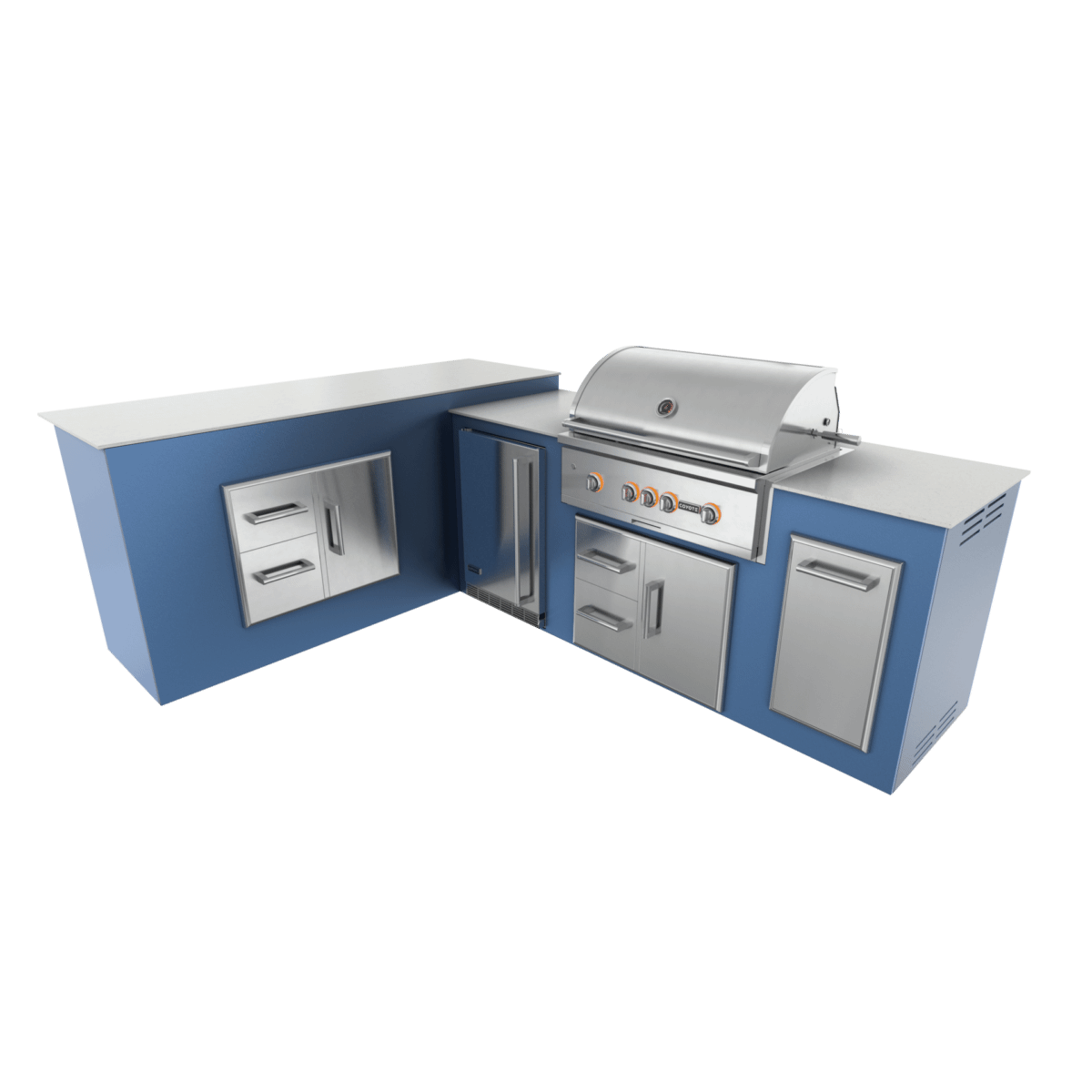 Navy Marine, Drawer Door Storage - Left, 36" Coyote S Series Grill - Liquid Propane, 36" Coyote S Series Grill - Natural Gas
