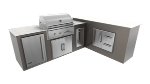 Nordic Gray, Double Access Doors - Right, 36" Coyote C Series Grill - Liquid Propane, 36" Coyote C Series Grill - Natural Gas
