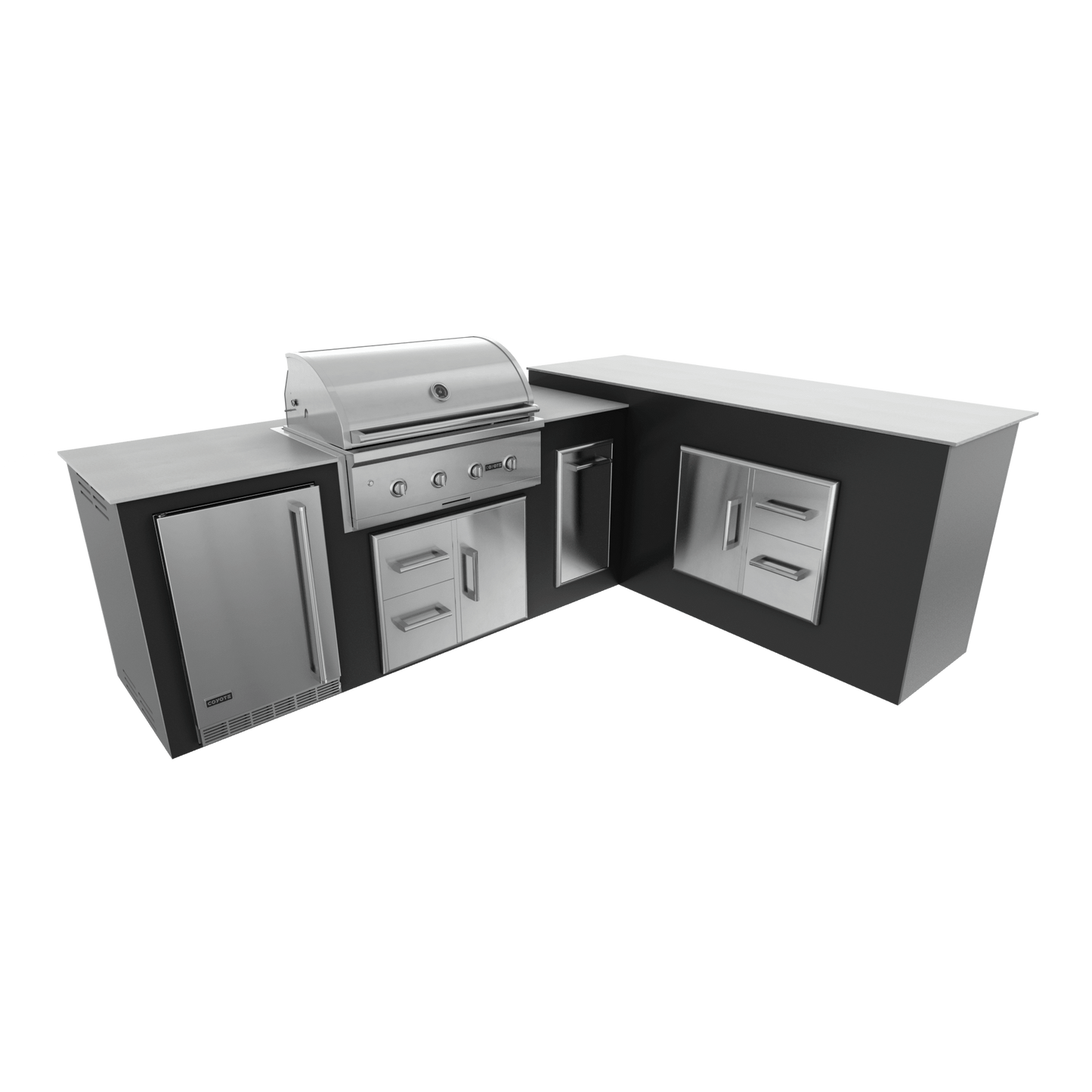 Pitch Black, Drawer Door Storage - Right, 36" Coyote C Series Grill - Liquid Propane, 36" Coyote C Series Grill - Natural Gas
