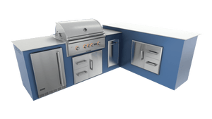Navy Marine, Drawer Door Storage - Right, 36" Coyote S Series Grill - Liquid Propane, 36" Coyote S Series Grill - Natural Gas