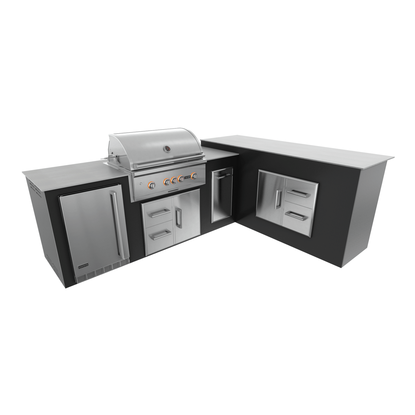 Pitch Black, Drawer Door Storage - Right, 36" Coyote S Series Grill - Liquid Propane, 36" Coyote S Series Grill - Natural Gas