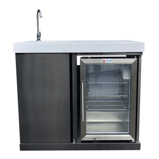 Mont Alpi Beverage Center with Outdoor Fridge and Sink