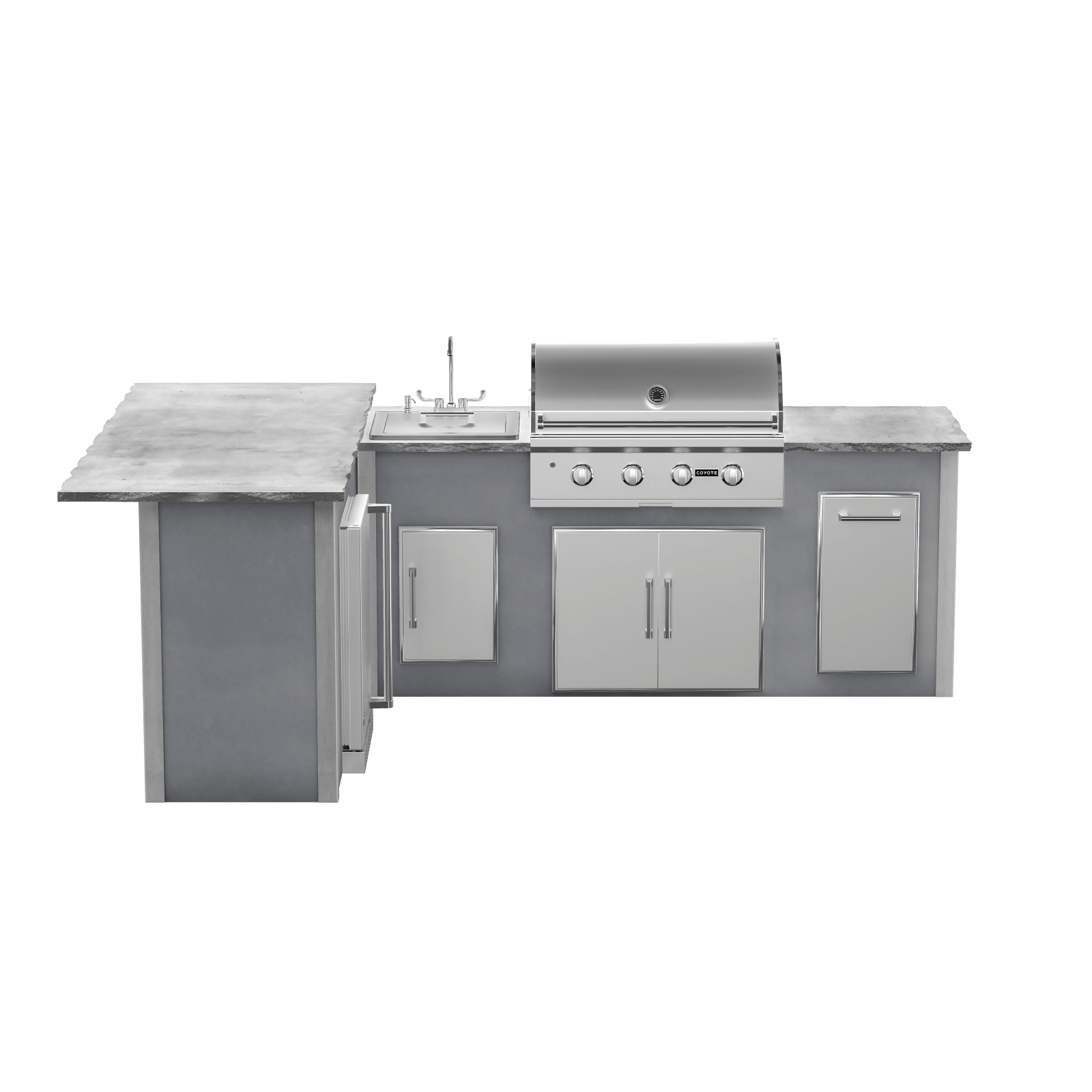 Modern Concrete Gray, Left