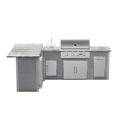Modern Concrete Gray, Left