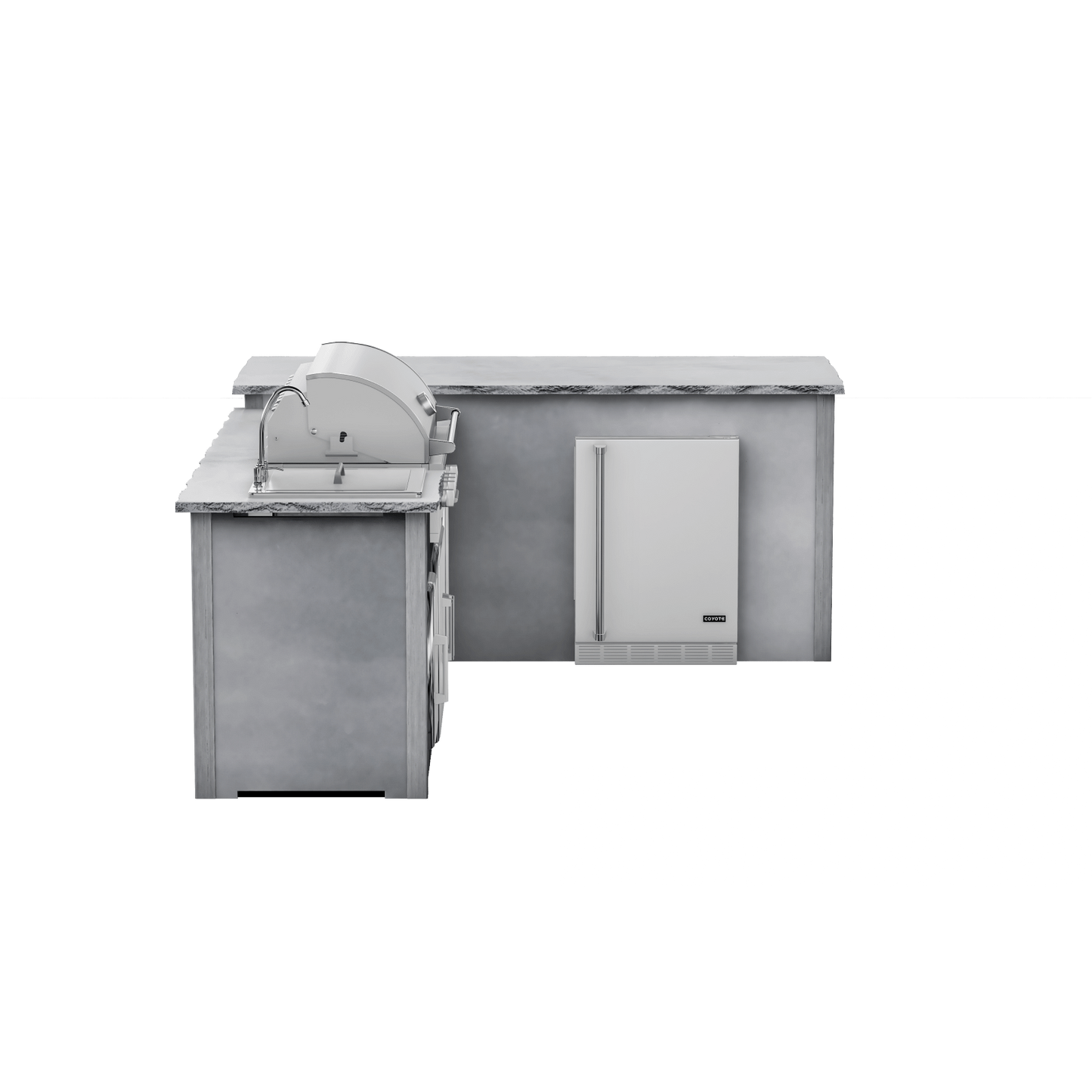 Modern Concrete Gray, Right