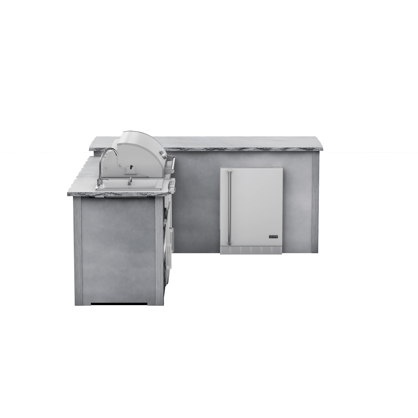 Modern Concrete Gray, Right
