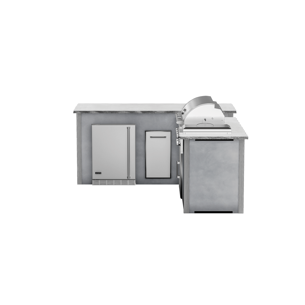 Modern Concrete Gray, Left