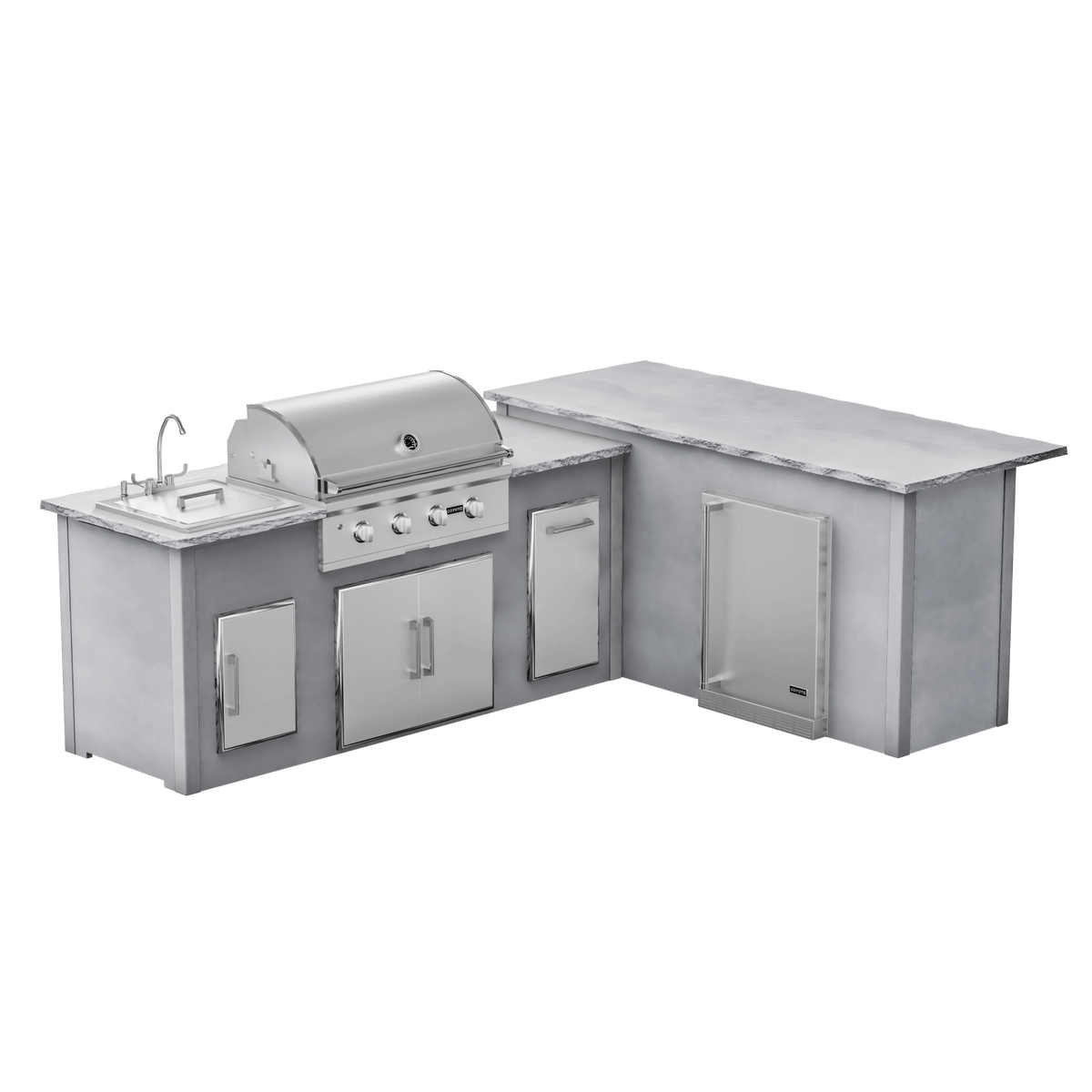 Modern Concrete Gray, Right